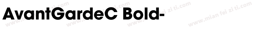 AvantGardeC Bold字体转换
